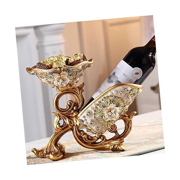 BESTonZON Casier à Vin Porte-Bouteilles De Table Casiers à Vin Anciens Porte- De Vin Simple Cadre Daffichage Présentoir à Vi