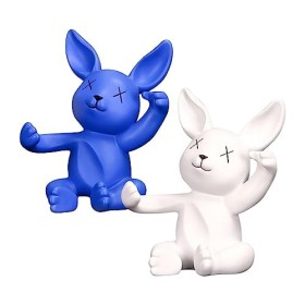 Support de Stockage de vin créatif Figurines de Lapin de Mariage présentoir à vin casier à vin for Armoire à vin Maison Garde