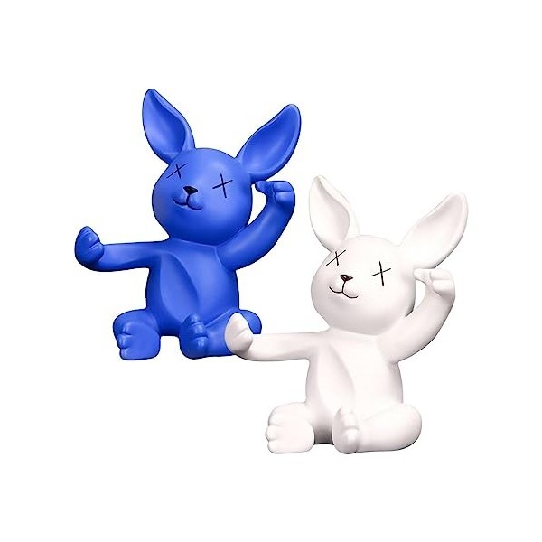 Support de Stockage de vin créatif Figurines de Lapin de Mariage présentoir à vin casier à vin for Armoire à vin Maison Garde