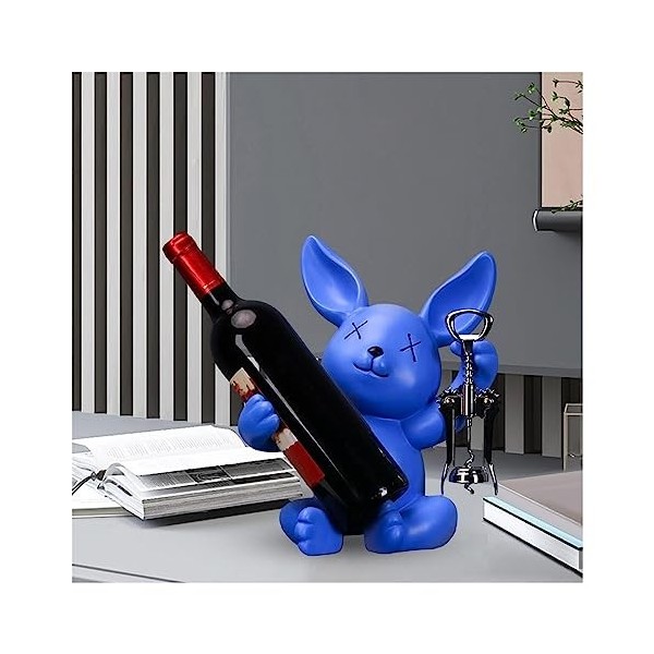 Support de Stockage de vin créatif Figurines de Lapin de Mariage présentoir à vin casier à vin for Armoire à vin Maison Garde