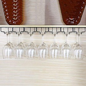 FanXus Casier à vin monté sur Support de vin, Support européen de Support de casier à vin en Verre de Fer, 50,5 * 22,5 cm Mad