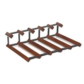 Porte-Bouteilles en Bois et métal |Casier à vin Oblique créatif |Capacité de 4 à 5 Bouteilles |Bouteilles de Champagne, vins 