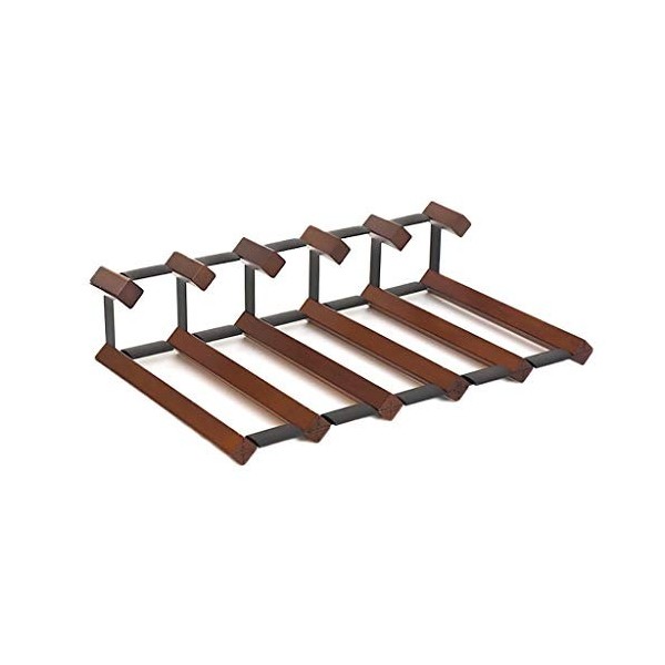 Porte-Bouteilles en Bois et métal |Casier à vin Oblique créatif |Capacité de 4 à 5 Bouteilles |Bouteilles de Champagne, vins 