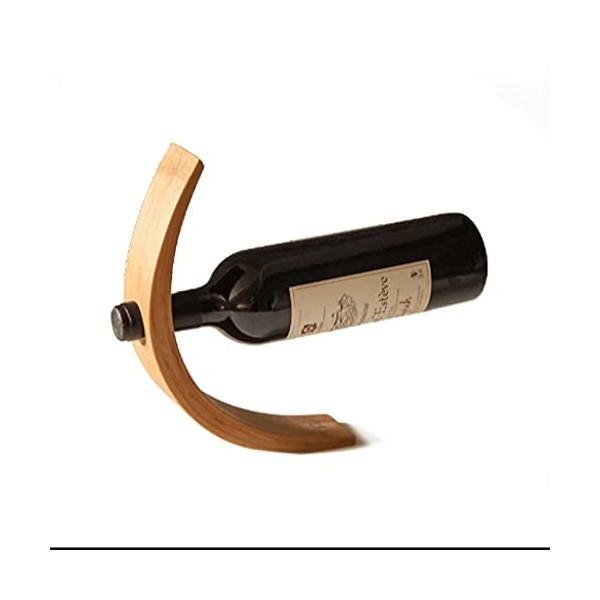 ELzEy Casier à vin Casier à vin en Bambou sur Pied Style Simple Casier à vin Durable Fixe adapté aux Bouteilles de vin domest