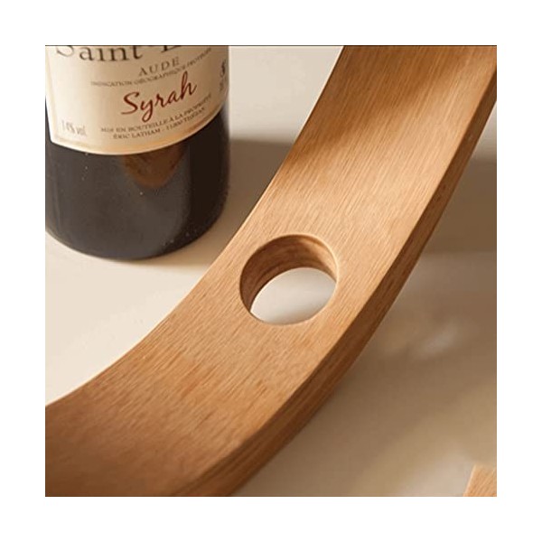 ELzEy Casier à vin Casier à vin en Bambou sur Pied Style Simple Casier à vin Durable Fixe adapté aux Bouteilles de vin domest