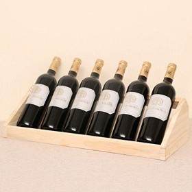 PUCHEN Porte-Bouteille de casier à vin en Bois, Assemblage détagère darmoire de Stockage de vin autoportant requis, pour la
