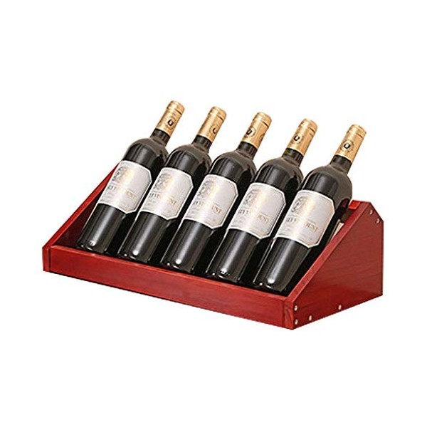 PUCHEN Porte-Bouteille de casier à vin en Bois, Assemblage détagère darmoire de Stockage de vin autoportant requis, pour la