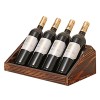 PUCHEN Porte-Bouteille de casier à vin en Bois, Assemblage détagère darmoire de Stockage de vin autoportant requis, pour la
