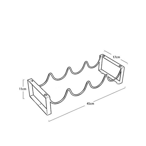 LEVINE Casier à vin Rouge, casier à vin Rouge, casier à vin, casier à vin, présentoir à vin, comptoir de Bar, Bouteille de vi
