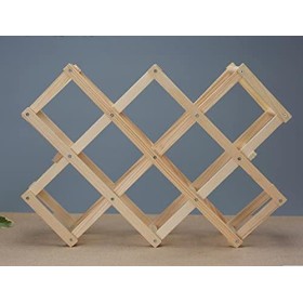 Casier à vin Casier à vin Support de vin Pliant Support de Stockage de vin en Bois présentoir Support dalcool Domestique Co