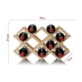 Casier à vin Casier à vin Support de vin Pliant Support de Stockage de vin en Bois présentoir Support dalcool Domestique Co
