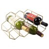 Casier à vin en métal en nid dabeille, Support à vin, Accessoires Nordiques pour la Maison, décoration darmoire à vin, 7 gr