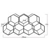 Casier à vin en métal en nid dabeille, Support à vin, Accessoires Nordiques pour la Maison, décoration darmoire à vin, 7 gr