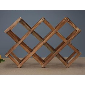 Casier à vin Casier à vin Support de vin Pliant Support de Stockage de vin en Bois présentoir Support dalcool Domestique Co