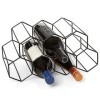 Casier à vin en métal en nid dabeille, Support à vin, Accessoires Nordiques pour la Maison, décoration darmoire à vin, 7 gr