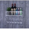 SARUEL Casier À Vin Mural Européen À Pieds Hauts, Rangement De Décorations De Casier À Vin Suspendu Créatif À lenvers/Blanc/