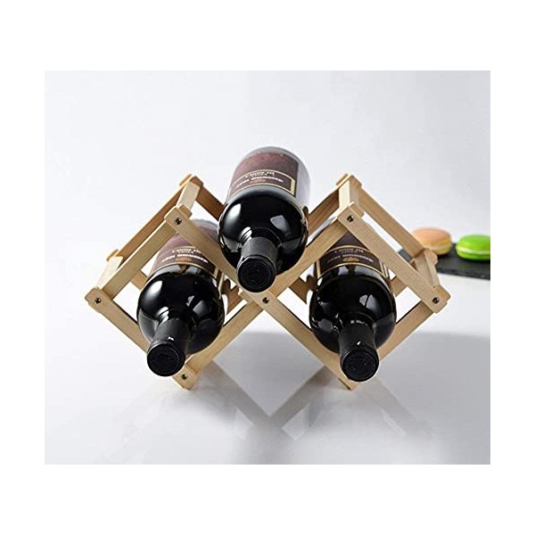 Casier À Vin Empilable - Casier À Vin Rouge Salon en Bois Massif Présentoir De Style Européen Noir Fumé Longueur 45X Large 12