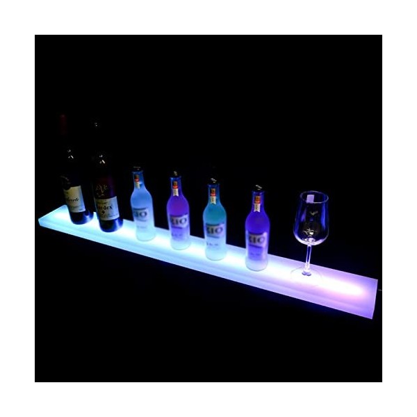 Éclairage De Bar À La Maison Casiers À Vin Étagère Daffichage De Bouteille dalcool Éclairée par LED Comprend Un Présentoir 