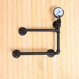 ANSNOW Cadre En Verre À Vin En Verre - Support À Vin Industriel Rétro - Support À Verre À Vin - Support de Décoration Murale 