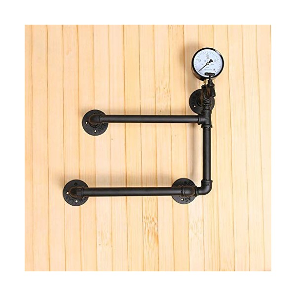 ANSNOW Cadre En Verre À Vin En Verre - Support À Vin Industriel Rétro - Support À Verre À Vin - Support de Décoration Murale 