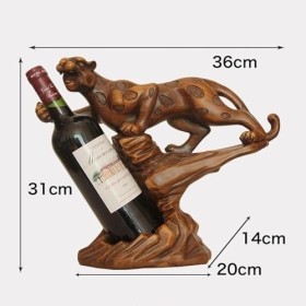 MObyat Casier à vin Casier à vin créatif en Forme de léopard, casier à Bouteilles Artisanal, casier à Champagne, Ornements d