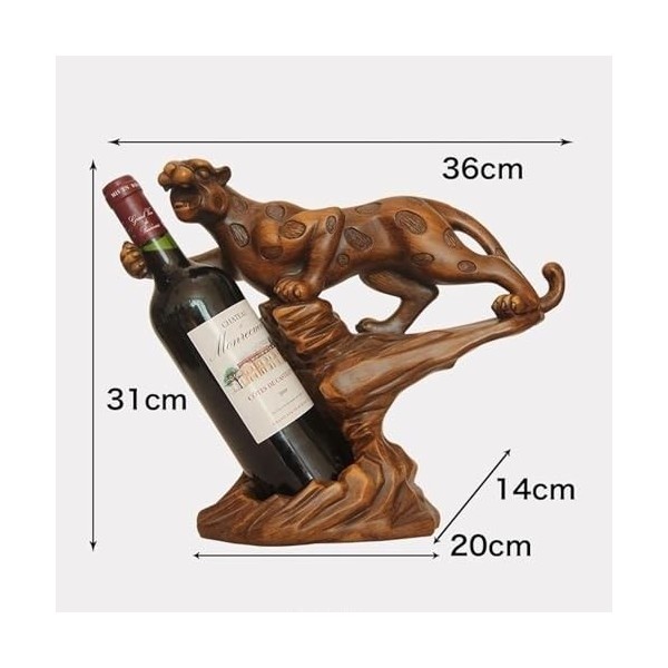 MObyat Casier à vin Casier à vin créatif en Forme de léopard, casier à Bouteilles Artisanal, casier à Champagne, Ornements d