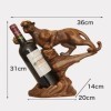 MObyat Casier à vin Casier à vin créatif en Forme de léopard, casier à Bouteilles Artisanal, casier à Champagne, Ornements d