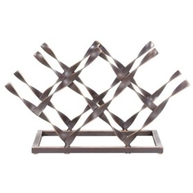 Casier à vin Casier à vin en métal en Spirale en Maille pour Table, présentoir à vin sur Pied, Support à vin empilable pour l