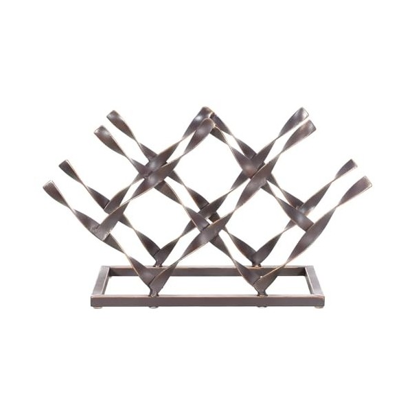 Casier à vin Casier à vin en métal en Spirale en Maille pour Table, présentoir à vin sur Pied, Support à vin empilable pour l