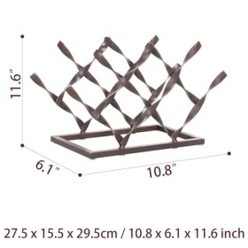 Casier à vin Casier à vin en métal en Spirale en Maille pour Table, présentoir à vin sur Pied, Support à vin empilable pour l