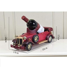 Casier à vin sur Pied créatif rétro casier à vin Fait à la Main en Bois modèle de Voiture adapté à la décoration du Salon déc