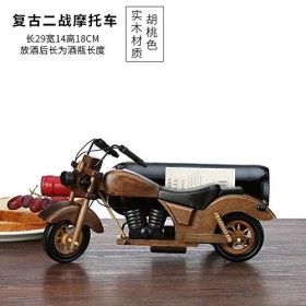 IOSIX Étagère de Stockage dalcool, 1 pc Moto Bois Rouge Grille de vin Rouge Pendentif Bois Massif Bouteille de Bouteille Vin