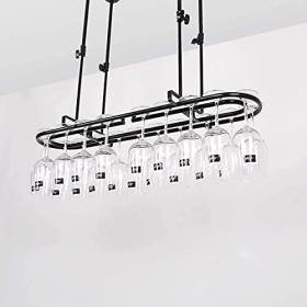 ANSNOW Casier À Vin Casier À Vin Casier À Verre À Vin Casier À Vin Suspendu pour Salon Barre Décoration Facile À Installer St