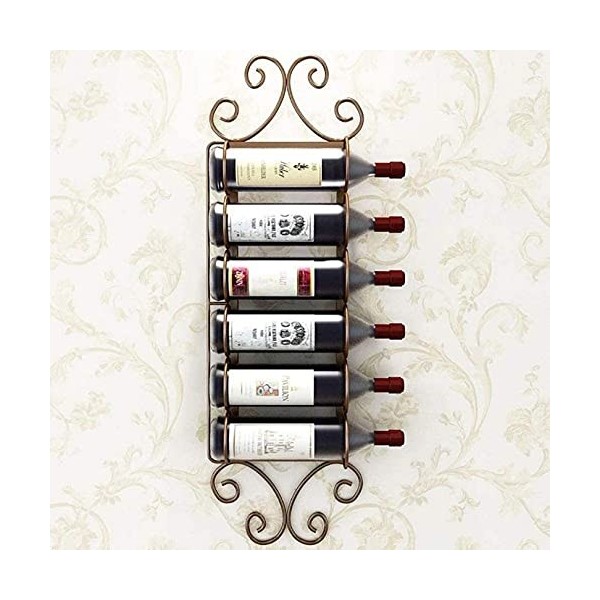 ANSNOW Stockage de Vin Casier À Vin Salon Art Suspendu Casier À Vin Bar Maison Mural Casier À Vin Stockage/Or