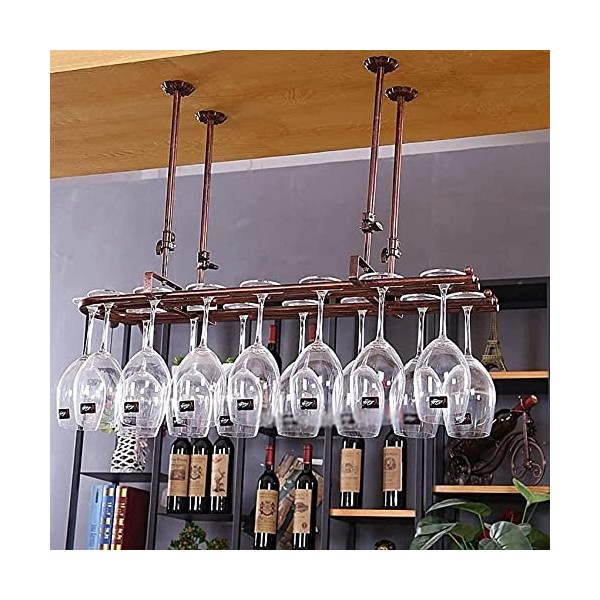 ANSNOW Porte-Bouteille Étagère À Vin Casier À Vin Casier À Verres Casier À Vin Suspendu Casier À Gobelet Casier À Verre À Vin