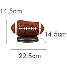 SCIAZA Sculpture créative en résine Orange, casier à vin de Football américain, Fait à la Main, pour la Maison, Le Salon, la