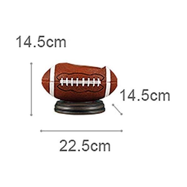 SCIAZA Sculpture créative en résine Orange, casier à vin de Football américain, Fait à la Main, pour la Maison, Le Salon, la