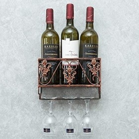 Casier à Vin, Casier à vin en Fer Suspendu, casier à vin Minimaliste Moderne, casier Haut, casier à vin, Mur à lenvers, casi