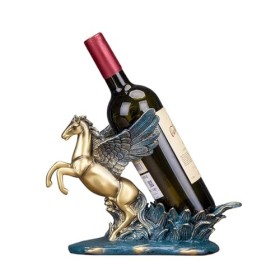 EINES Casier à vin de comptoir Porte-Bouteille de vin créatif, Statue de vin, Artisanat, casier à vin, Ornement, Artisanat Ca