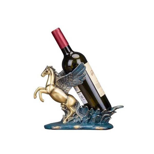 EINES Casier à vin de comptoir Porte-Bouteille de vin créatif, Statue de vin, Artisanat, casier à vin, Ornement, Artisanat Ca
