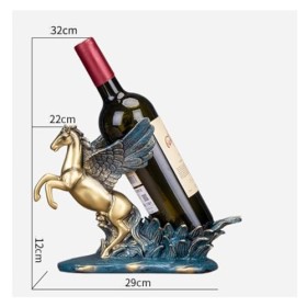 EINES Casier à vin de comptoir Porte-Bouteille de vin créatif, Statue de vin, Artisanat, casier à vin, Ornement, Artisanat Ca