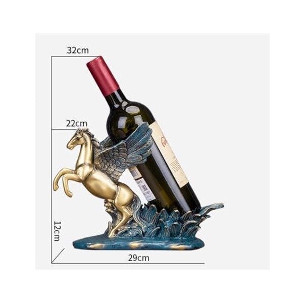 EINES Casier à vin de comptoir Porte-Bouteille de vin créatif, Statue de vin, Artisanat, casier à vin, Ornement, Artisanat Ca
