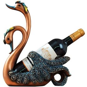 SCIAZA Sculpture créative en résine, casier à vin de Cygne, Faite à la Main, pour la Maison, Le Salon, larmoire à vin, la dé