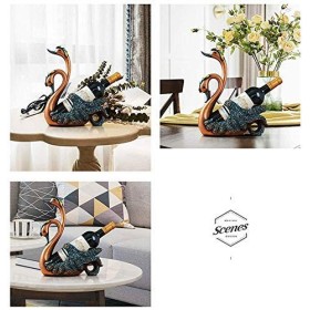 SCIAZA Sculpture créative en résine, casier à vin de Cygne, Faite à la Main, pour la Maison, Le Salon, larmoire à vin, la dé