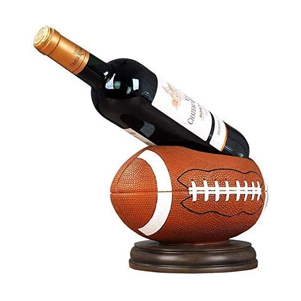 SCIAZA Sculpture créative en résine Orange, casier à vin de Football américain, Fait à la Main, pour la Maison, Le Salon, la