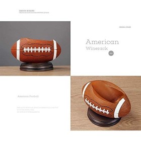 SCIAZA Sculpture créative en résine Orange, casier à vin de Football américain, Fait à la Main, pour la Maison, Le Salon, la