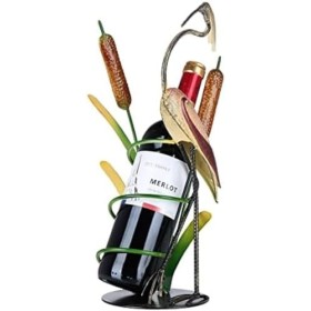 Support De Bouteille De Vin Grue Sauvage Casier À Vin Support De Casier À Vin Décoratif Fer Matériel Magasin Support Maison B
