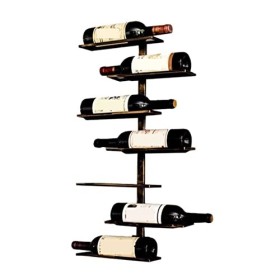 Wnota Porte Bouteilles Casier À Vin Créatif De Style Industriel Maison en Fer Forgé Tenture Murale Casier À Vin Armoire À Vin