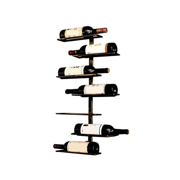 Wnota Porte Bouteilles Casier À Vin Créatif De Style Industriel Maison en Fer Forgé Tenture Murale Casier À Vin Armoire À Vin
