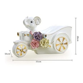 Wnota Porte Bouteilles Casiers À Vin en Céramique Armoires Artisanat pour La Salle De Support De Vin Déléphant Créatif Vivan